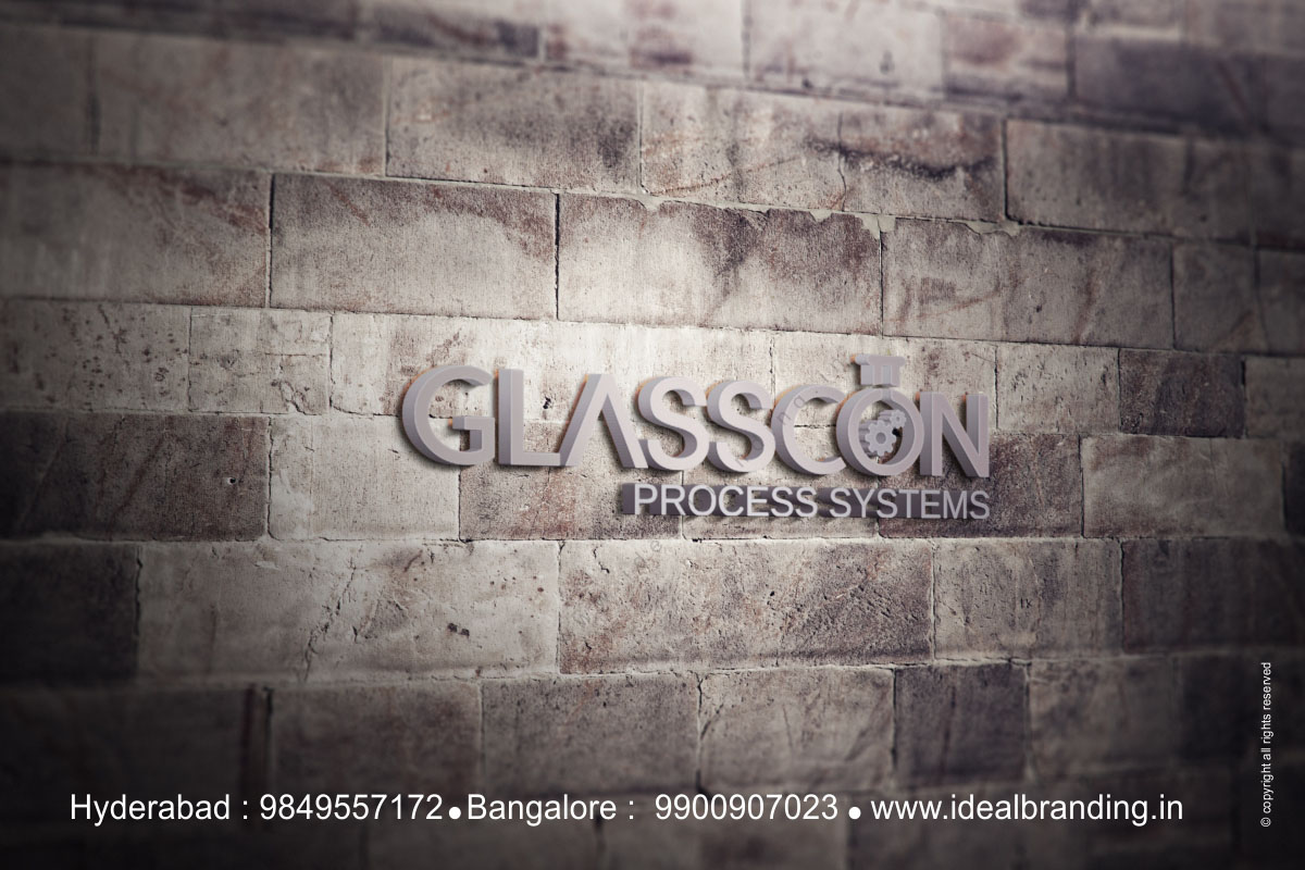 corporate logo design for Laboratory Glassware in Hyderabad, India, glasscon