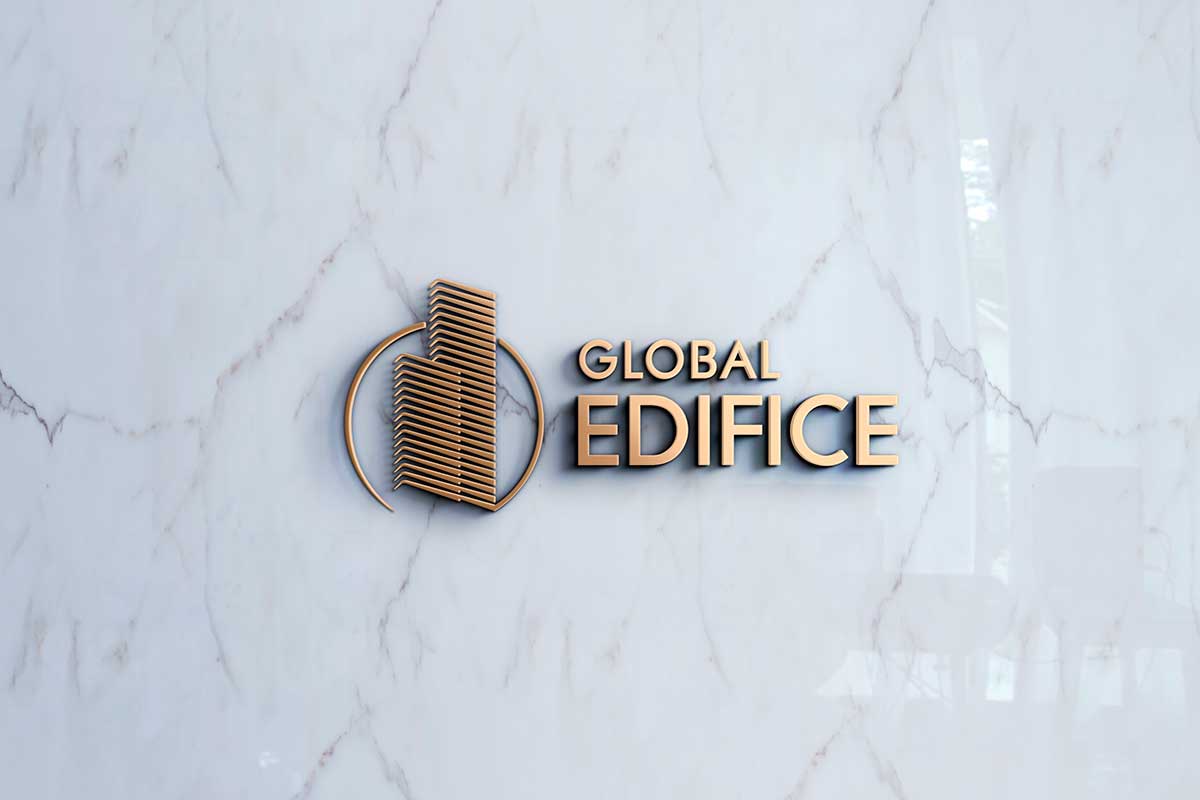 global edifice logo design hyderabad