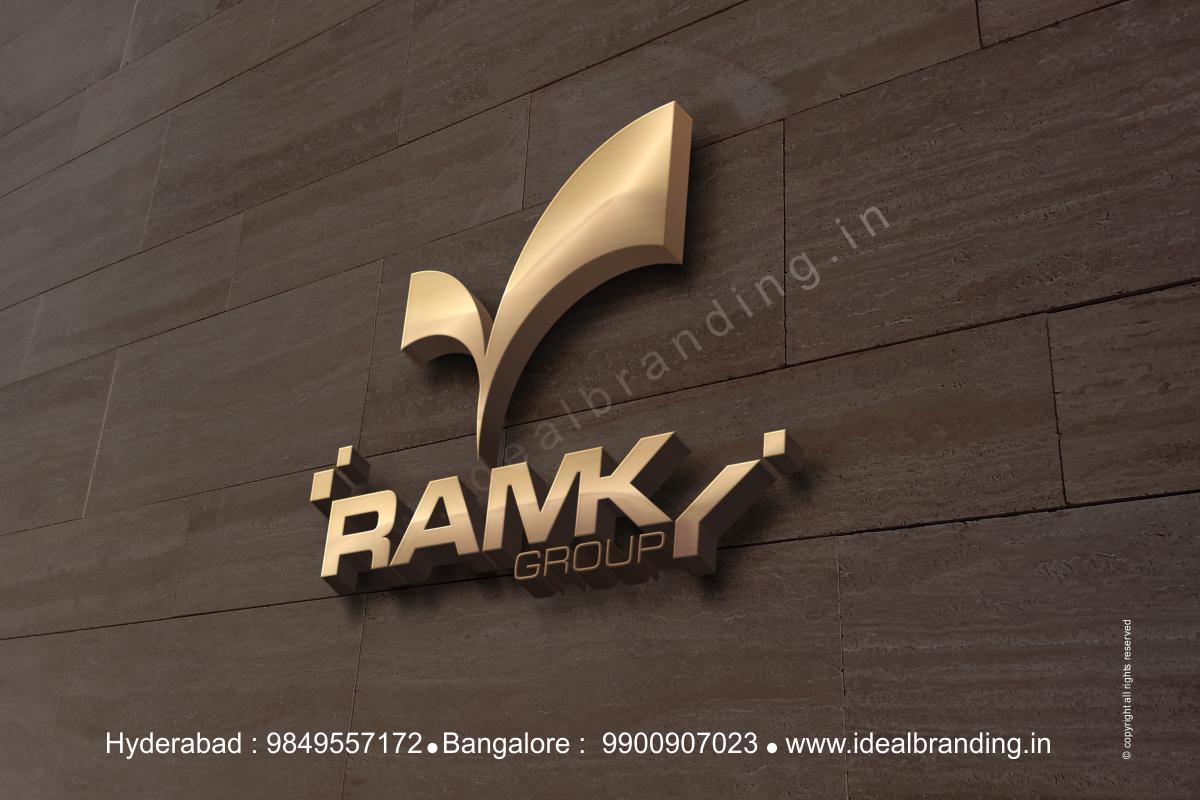 ramky group branding, infra company branding, logo design hyderbad construction branding india - Ramky