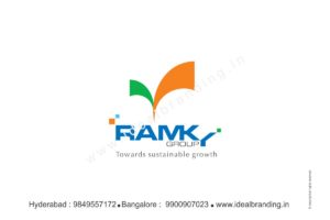 ramky group infra company branding, startup branding logo design hyderbad construction branding india - Ramky, corporate company branding