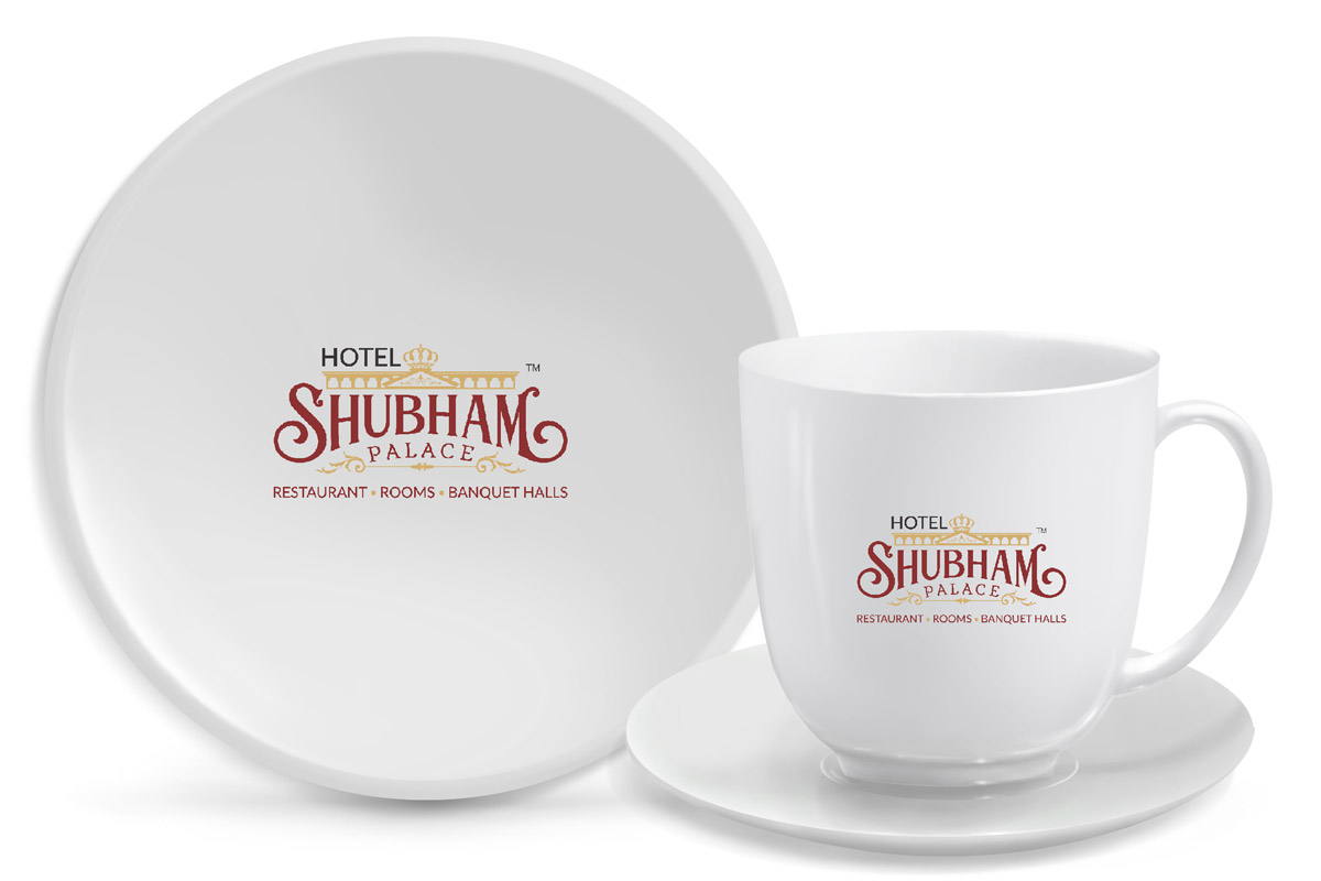 creative award winning logo designs hyderabad, hotel branding, restaurant branidng india, hotel shubham palce logo, professional branding in hyderabad